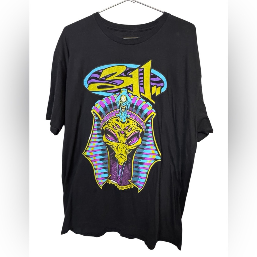 311 Rock Reggae Retro Tour Black Men’s XXL Las Vegas T-Shirt ALIEN MINTY RARE